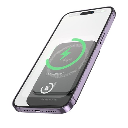 Powerbank с беспроводной зарядкой MagSafe Borofone BJ63 5000mAh USB-C 18W/20W черный