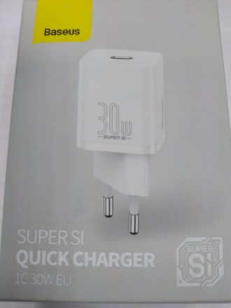 Сетевое зарядное устройство Baseus Super Si Quick Charger 1C 30W EU CCSUP-J02 белое