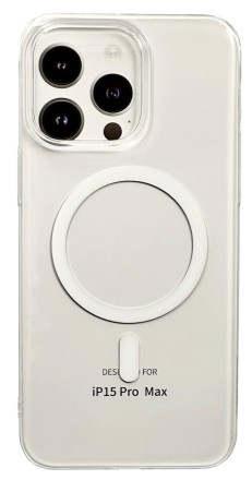 Накладка для i-Phone 15 Pro Max Keephone X-Crystal MagSnap прозрачный