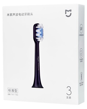 Сменные насадки для зубной щетки Xiaomi MiJia Standart T301/T302 (3шт) MBS303 синие