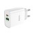 Сетевое зар. устр. Hoco C80A с шнуром Type-C на Lightning 1USB/1С PD3.0/QC3.0 3A 20W белое