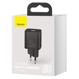 Сетевое зарядное устройство Baseus Super Si Quick Charger 1C 30W EU CCSUP-J01 черное