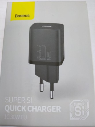 Сетевое зарядное устройство Baseus Super Si Quick Charger 1C 30W EU CCSUP-J01 черное