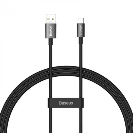 Usb Кабель-зарядка TYPE-C Baseus Superior Supervooc 65W 1м (CAYS000901) черный