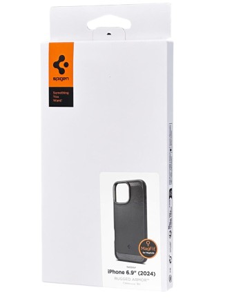 Накладка для i-Phone 16 Pro Max 6.7&quot; Spigen Rugged Armor MagSafe (ACS07986) матовый черный