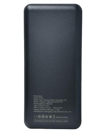 Powerbank EOFE G102 10000mAh 2A 2USB/Type-C с дисплеем чёрный