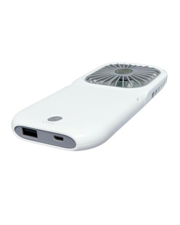 Вентилятор портативный + powerbank 3000mAh Xiaomi F20 белый