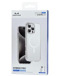 Накладка для i-Phone 16 Pro Keephone Hibrid Pro MagSnap прозрачный