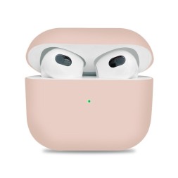 Силиконовый чехол для AirPods 3 пудро