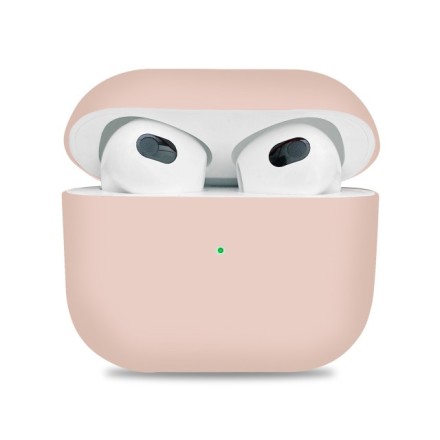 Силиконовый чехол для AirPods 3 пудро