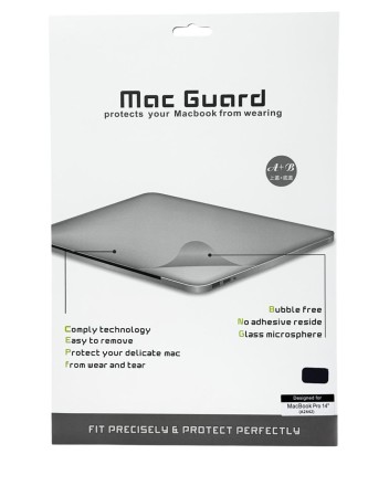 Защитная пленка на корпус для MacBook Pro 14&quot; (A2442) темно-серая