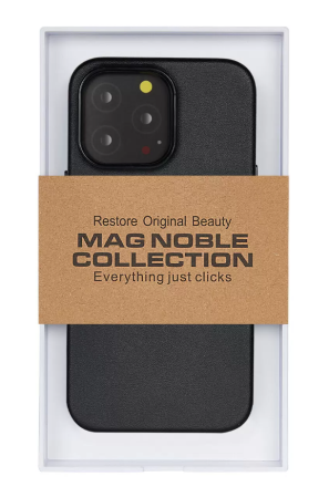 Накладка для i-Phone 15 Pro Max K-Doo Mag Noble кожаная серая