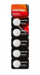 Литиевый элемент питания Smartbuy CR2025/5B (100/4000) SBBL-2025-5B