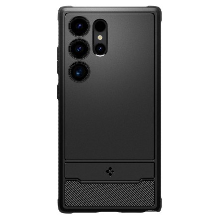 Накладка для Samsung S24 Ultra Spigen Rugged Armor (ACS07286) матовый черный