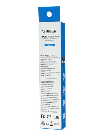 USB3.0 хаб Orico TWU3-7AB USB3.0x7 черный