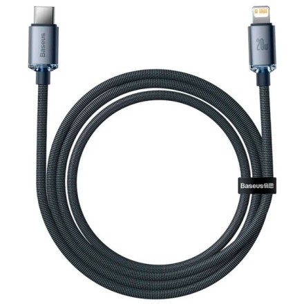 Кабель-зарядка Type-C на Lightning Baseus Crystal Shine Series 20W 1.2м (CAJY000203) синий