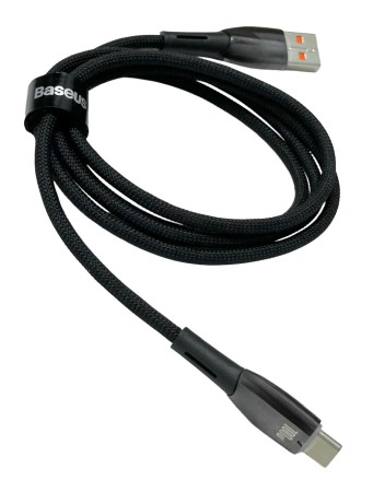 Usb Кабель-зарядка TYPE-C Baseus Glimmer Series 100W 1м CADH000401 чёрный