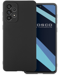Чехол-накладка для Samsung Galaxy A73 5G силикон матовый чёрный