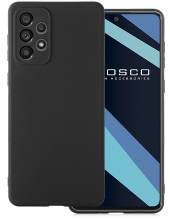 Чехол-накладка для Samsung Galaxy A73 5G силикон матовый чёрный