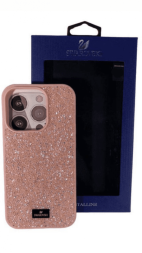 Накладка для i-Phone 13 Pro 6.1&quot; Swarovski розовый