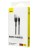 Usb Кабель Lightning Baseus Cafule 1м (CALKLF-BG1) чёрно-серебристый