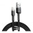 Usb Кабель Lightning Baseus Cafule 1м (CALKLF-BG1) чёрно-серебристый