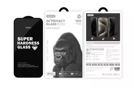 Защитное стекло Антишпион для i-Phone 15 Pro 6.1&quot; Supglass XC-12 3D