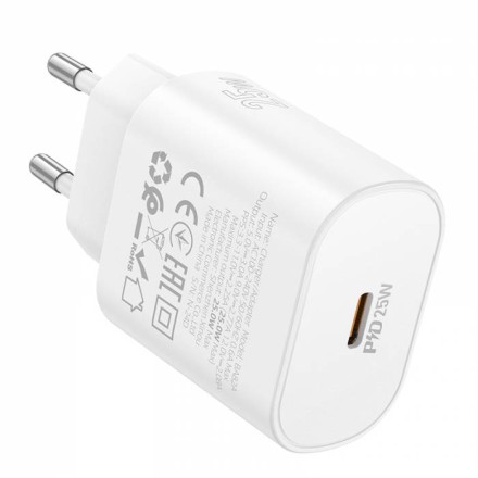 Сетевое зарядное устройство Borofone BA82A 1C 25W 3A белое