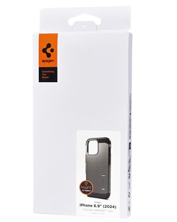 Накладка для i-Phone 16 Pro Max 6.7&quot; Spigen Tough Armor MagSafe (ACS08012) серый