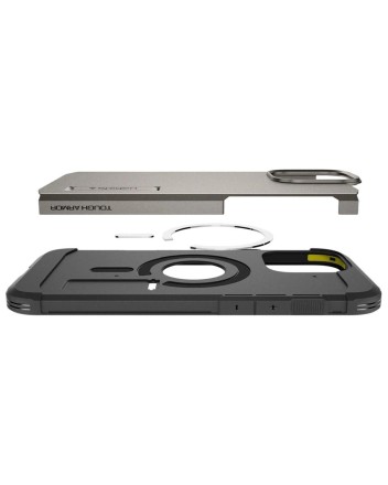 Накладка для i-Phone 16 Pro Max 6.7&quot; Spigen Tough Armor MagSafe (ACS08012) серый