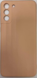 Накладка для Samsung Galaxy S21+ Silicone cover без логотипа пудро
