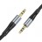 Аудиокабель AUX 3,5mm Hoco 1m UPA22 черный