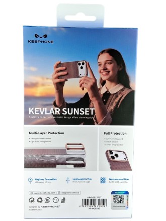 Накладка для i-Phone 17 Pro Keephone Kevlar Sunset MagSnap