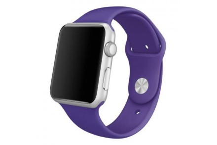 Сменный браслет силиконовая для Apple Watch 42mm фиолетовый