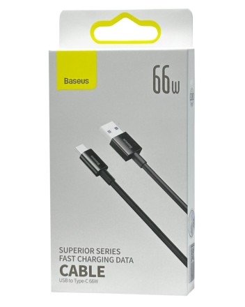 Usb Кабель-зарядка TYPE-C Baseus Superior Series 66W 1м CATYS-01 черный