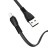 Usb Кабель-зарядка Lightning Hoco X40 Noah 2.4A 1м плоский силиконовый чёрный