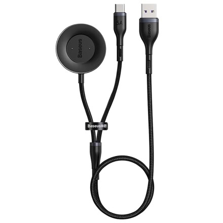 Док-станция Baseus Cafule One-for-two Type-C Huawei Mobile and Watch CA1T2-G1 черная