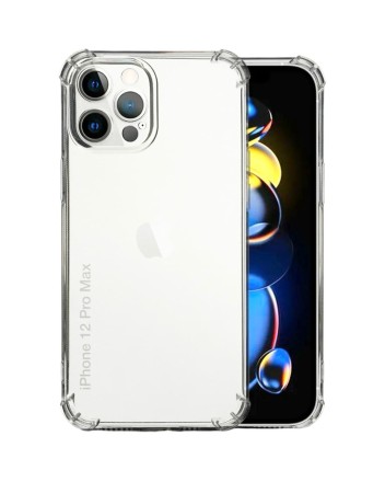 Чехол-накладка силикон 1.5мм i-Phone 12 Pro Max прозрачный противоударный тех.пак