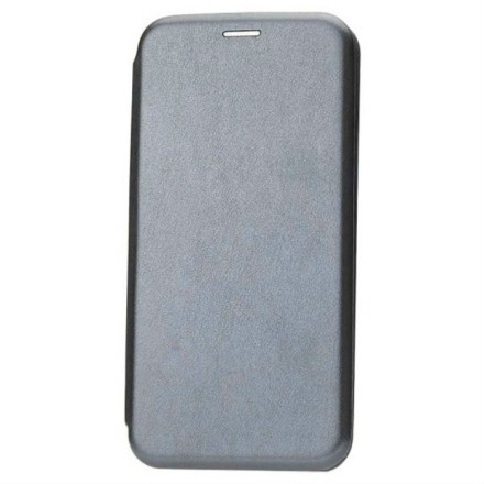 Чехол-книжка Xiaomi redmi Note 10 Fashion Case кожаная боковая серая