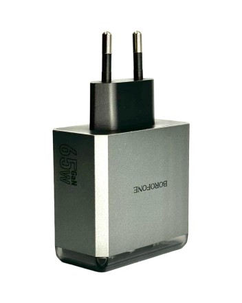 Сетевое зарядное устройство Borofone BN22 1USB/2C 22.5W/65W серое