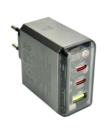 Сетевое зарядное устройство Borofone BN22 1USB/2C 22.5W/65W серое