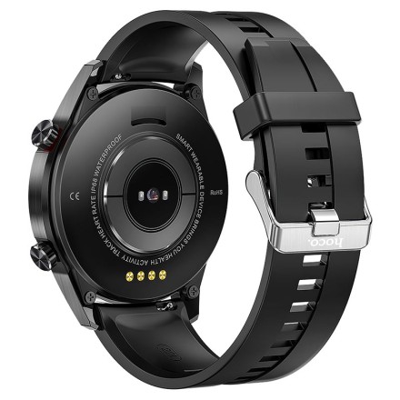 Смарт-часы Hoco Y2 Pro Smart Watch 1.3&quot;/240х240/290mAh/72ч/BT4.0 черные
