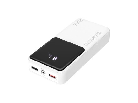 Powerbank EOFE G201 20000mAh 3A /22.5W 2USB/Type-C с дисплеем белый