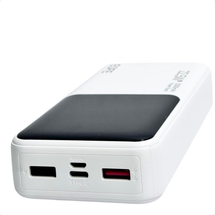 Powerbank EOFE G201 20000mAh 3A /22.5W 2USB/Type-C с дисплеем белый