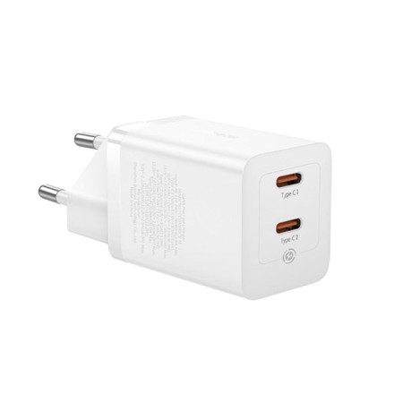Сетевое зарядное устройство Baseus GaN5 Pro Fast Charger C+C 40W CCGP1801012 белое