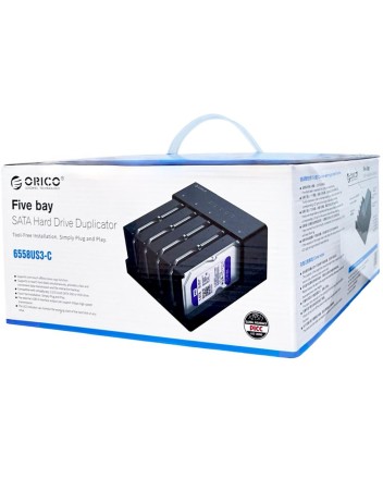Док-станция для 5 HDD Orico 6558US3-C черный