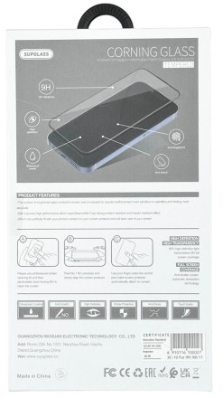 Защитное стекло для i-Phone 11/XR 6.1&quot; Supglass XC-10 3D чёрное