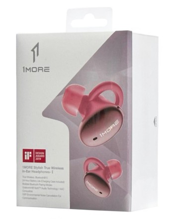 Наушники беспроводные Bluetooth 1More Xiaomi 1More Stylish True Wireless розовые