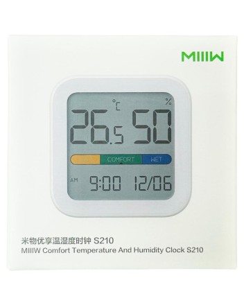 Метеостанция Xiaomi MIIIW Comfort Temperature And Humidity Clock S210 MW22S06 белый