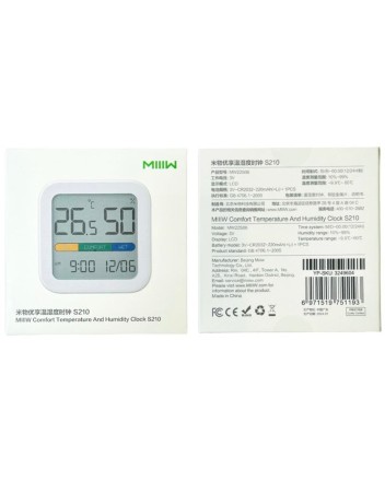 Метеостанция Xiaomi MIIIW Comfort Temperature And Humidity Clock S210 MW22S06 белый